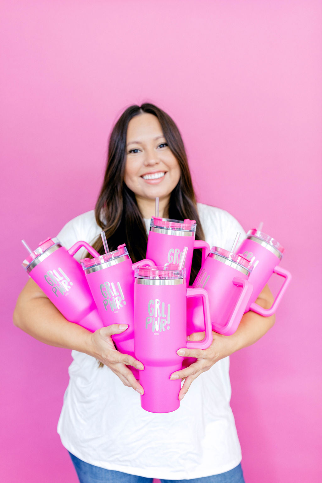 TABY ORIGINAL: 40 OZ GRL PWR TUMBLER RESTOCKED***
