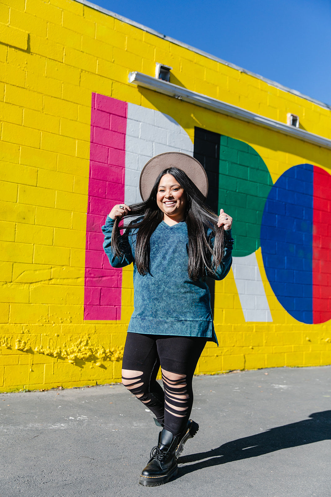 At First Sight Acid Wash Pullover IN AQUA*** RESTOCKED***