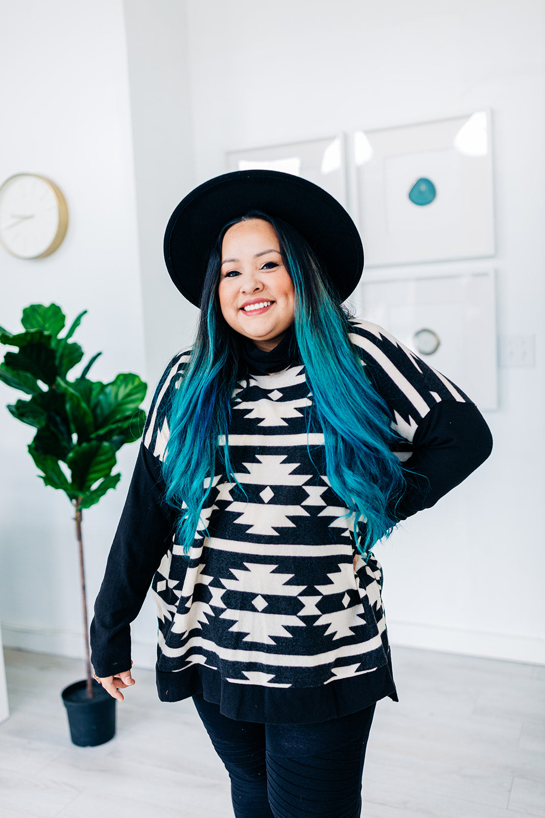 Jade Funnel Neck Sweater Top no