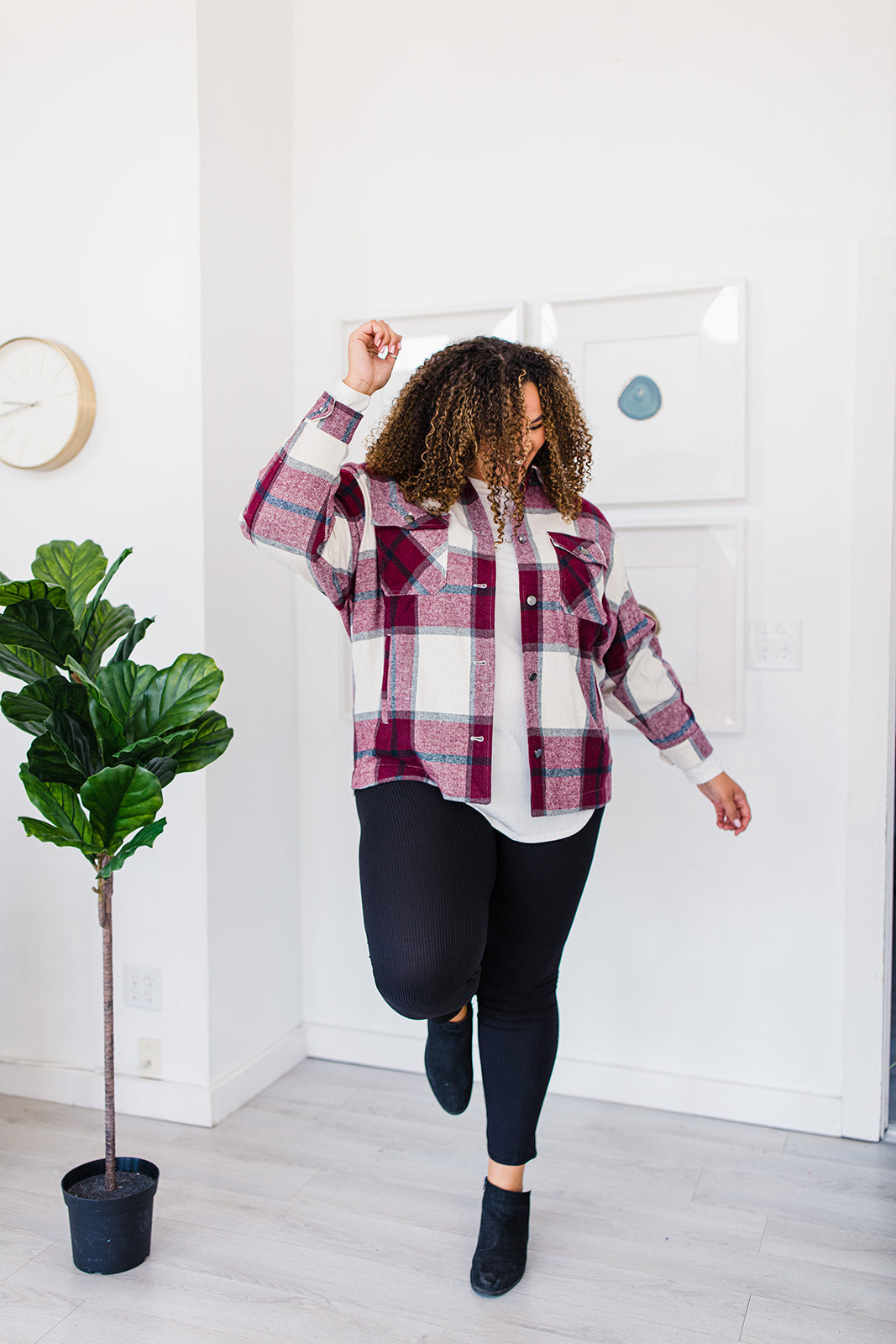 My Baggage Fadin’ Plaid Jacket