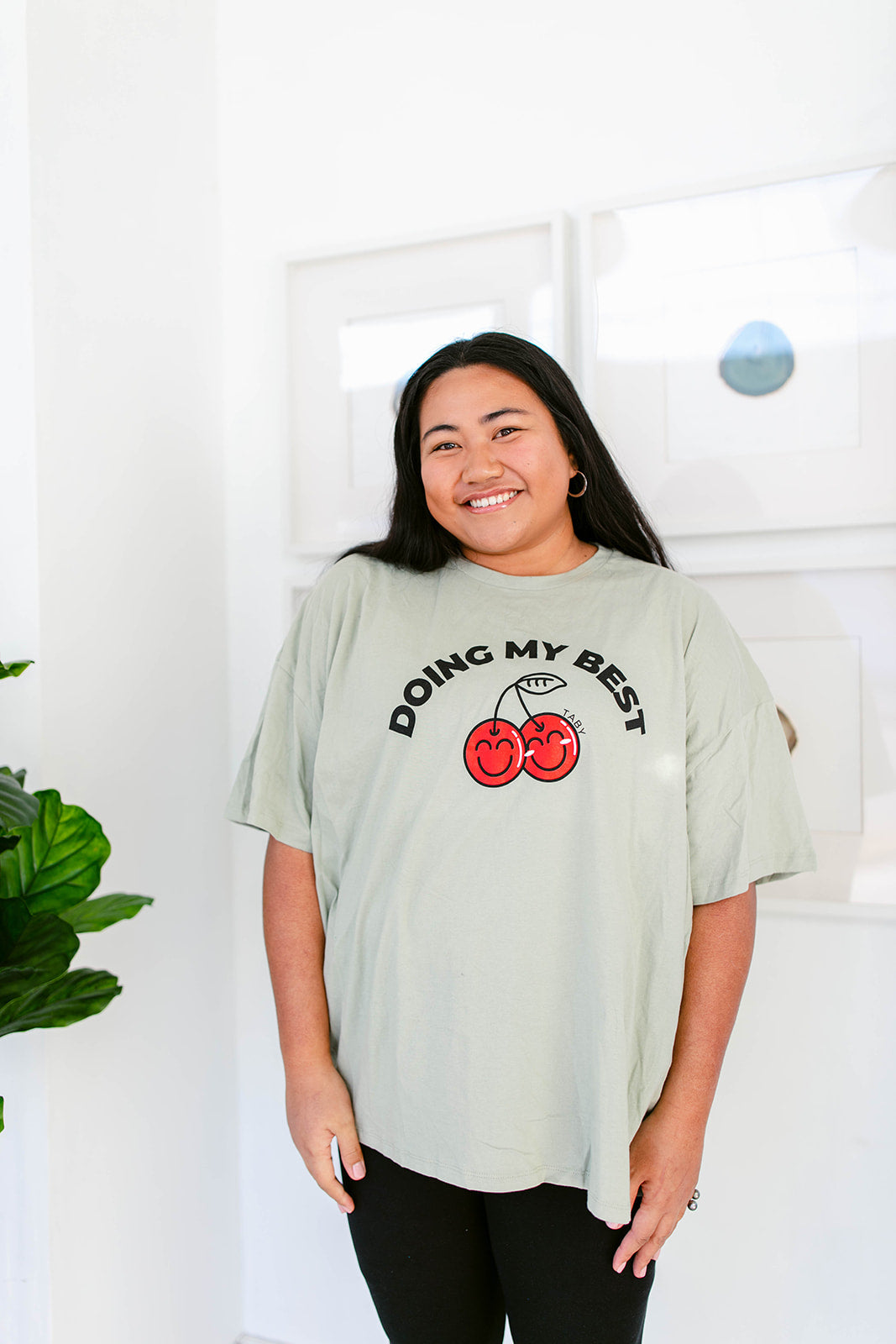 TABY ORIGINAL DESIGN: Doing My Best Boxy Tee RESTOCKED **