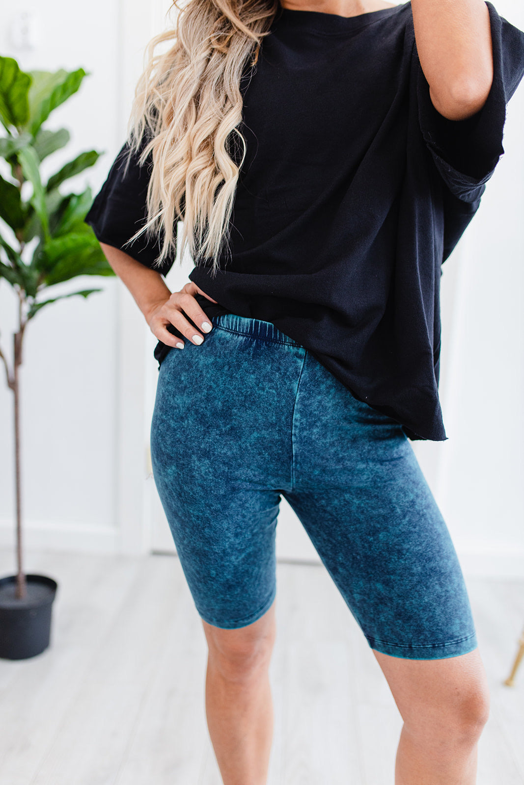 My Rad Biker Shorts In AQUA***