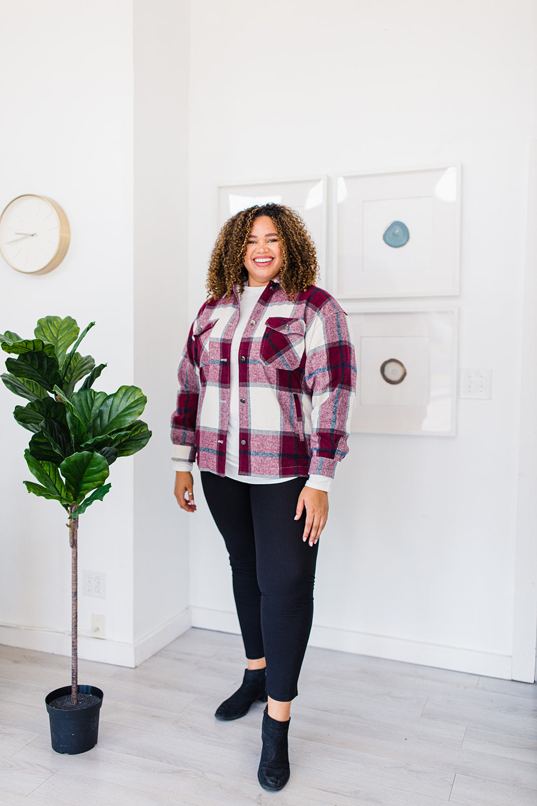 My Baggage Fadin’ Plaid Jacket