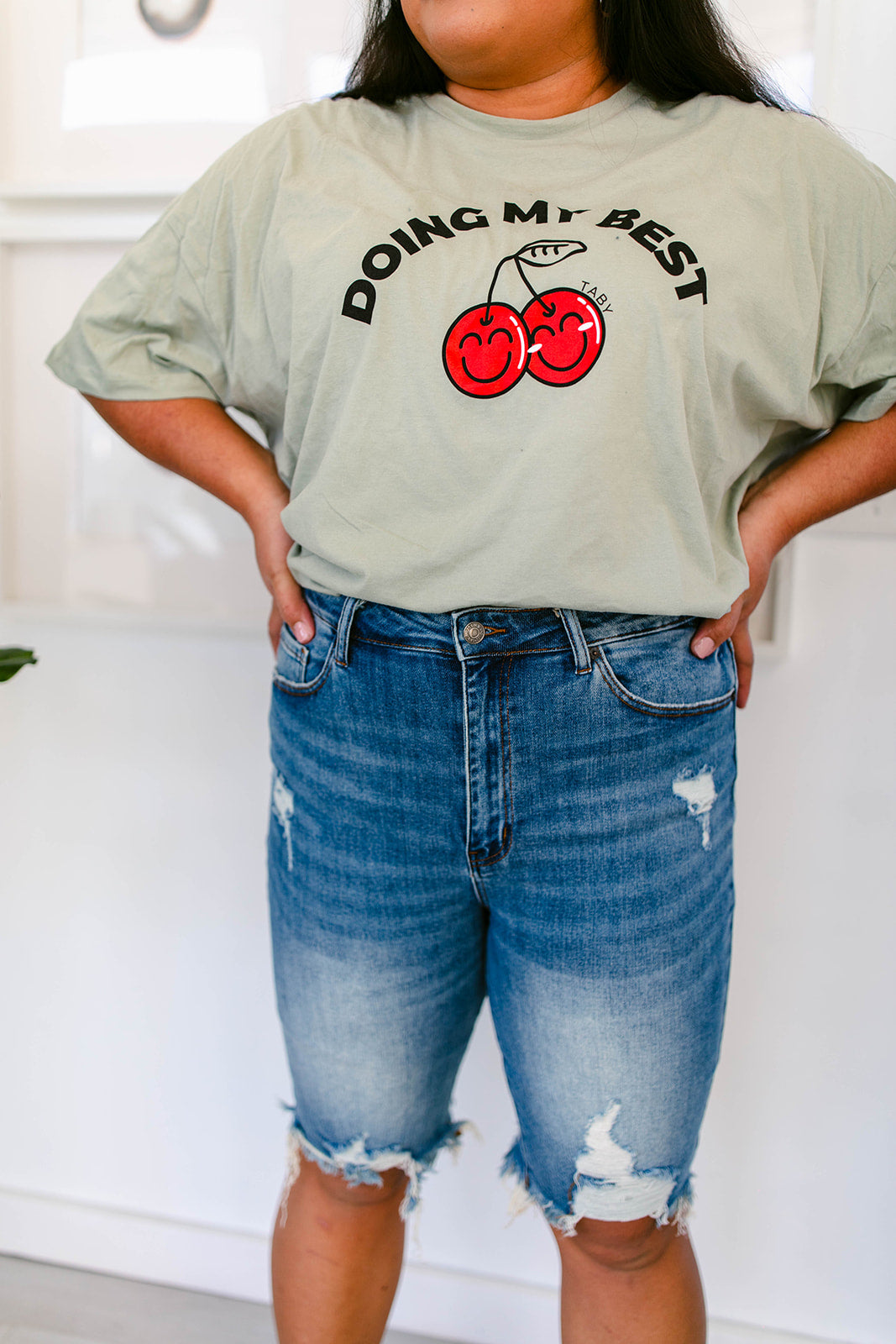 TABY ORIGINAL DESIGN: Doing My Best Boxy Tee RESTOCKED **
