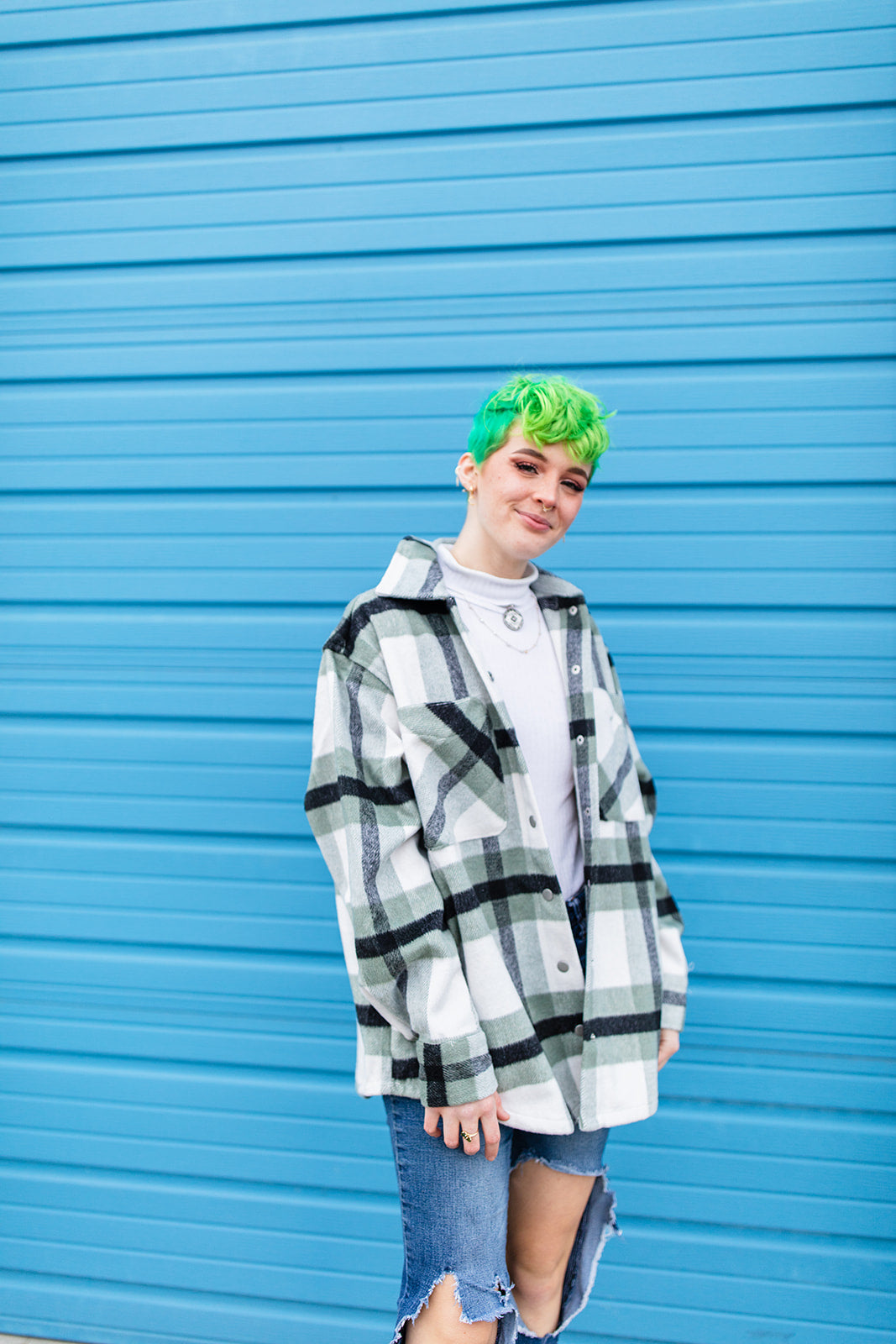 Big On The Internet Jacket In SAGE***