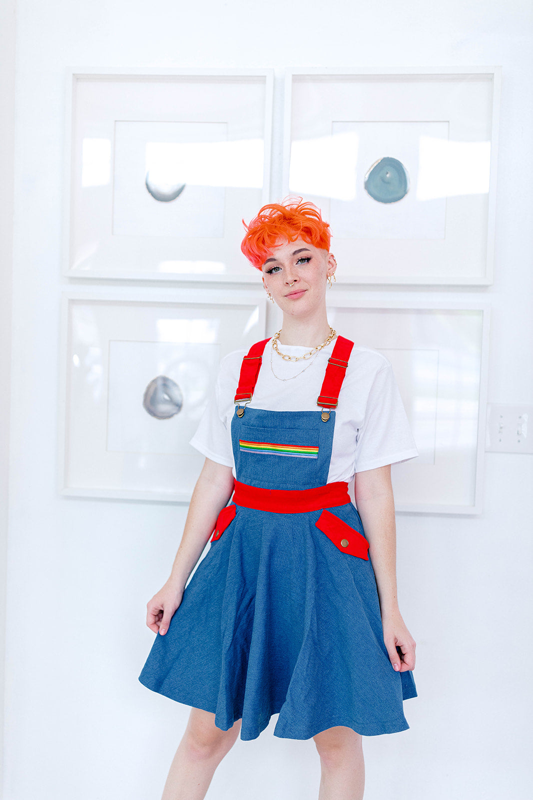 Rainbow Overall Dress XS-5X!*** Rainbow Overall Dress XS-5X!***
