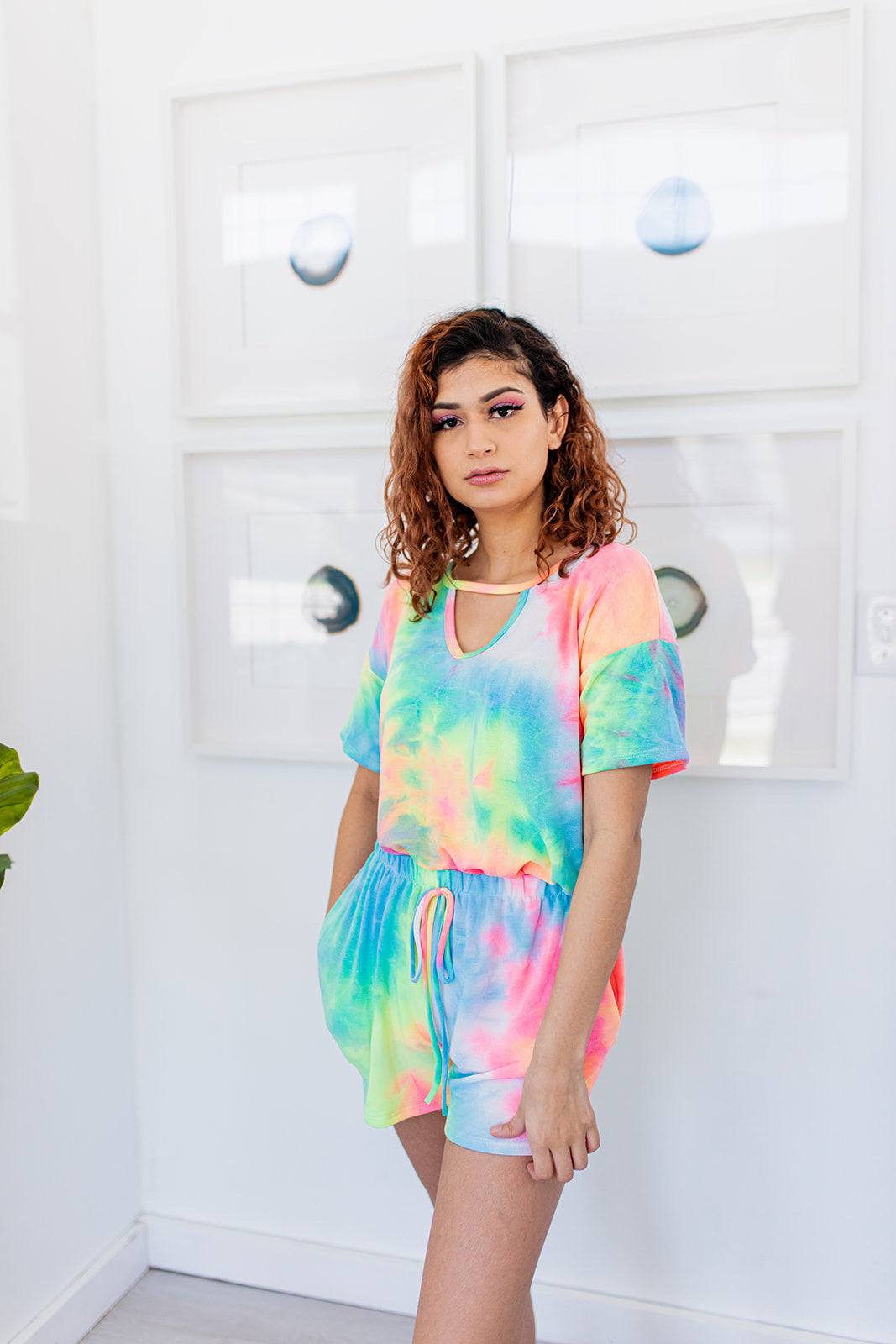 Brisbane Dye Tee in IBIZA COLOR COMBO*** RESTOCKED***