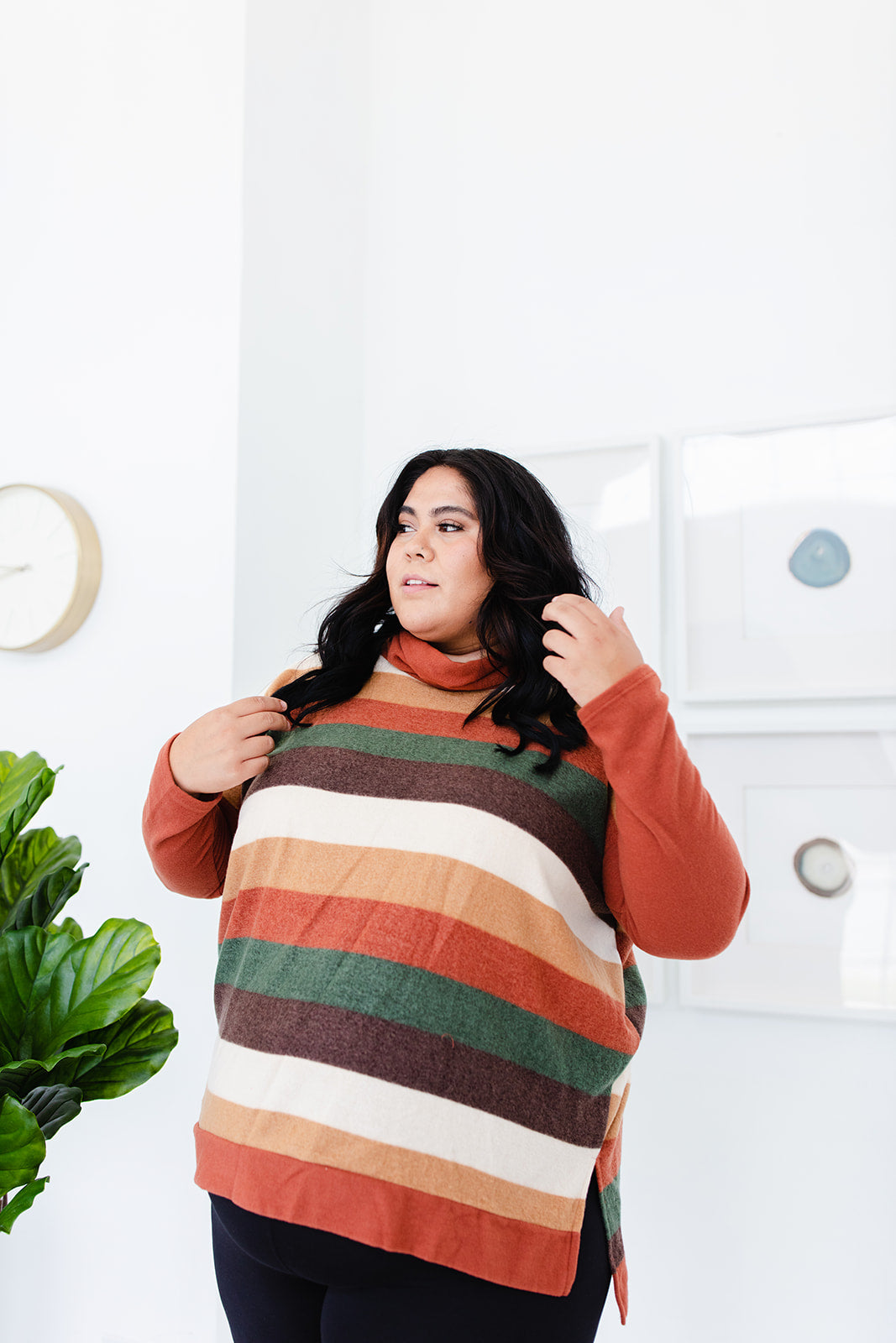 Ericka Funnel Neck Sweater Top