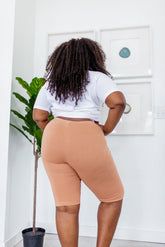 Say So Biker Shorts in SAND***