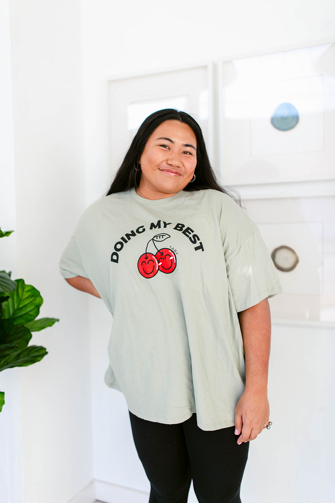 TABY ORIGINAL DESIGN: Doing My Best Boxy Tee RESTOCKED **