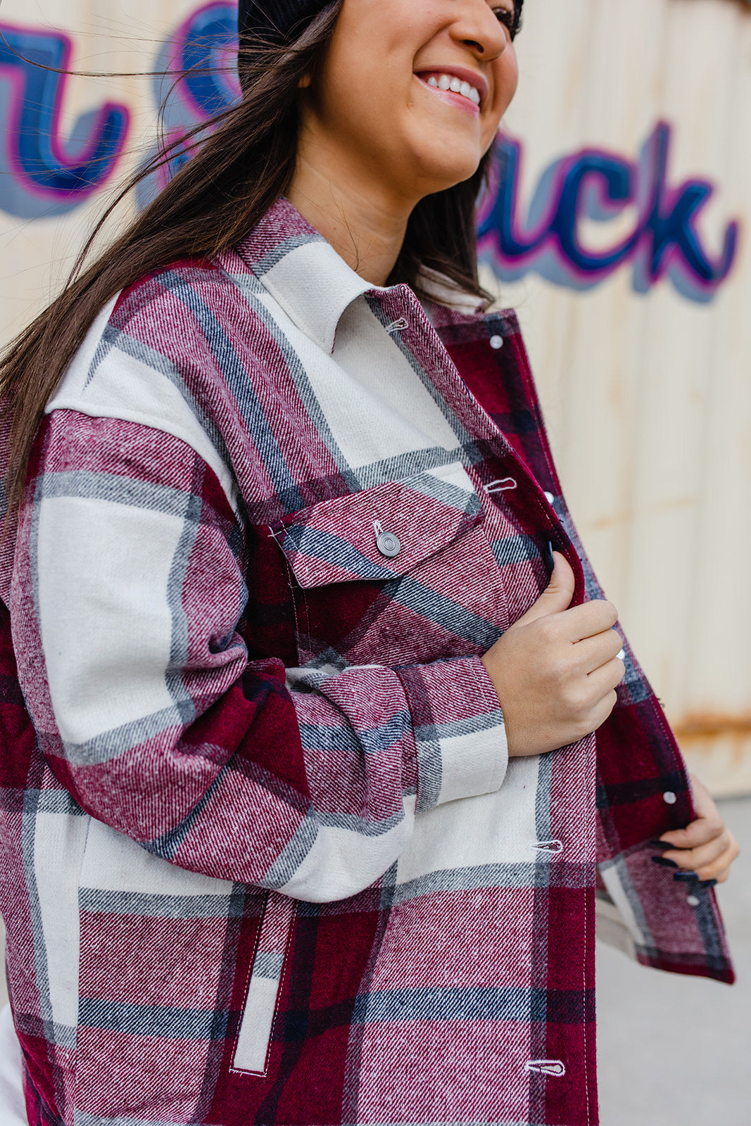 My Baggage Fadin’ Plaid Jacket