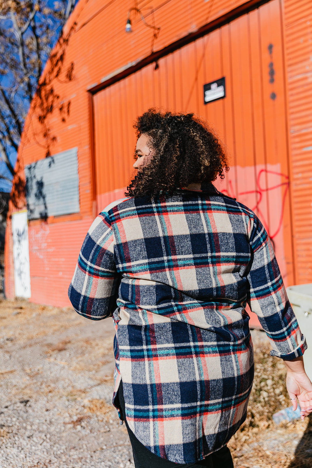 Vagabond Plaid Jacket In TAUPE*** RESTOCKED*** AVAILABLE IN SIZES SMALL-3X!!***