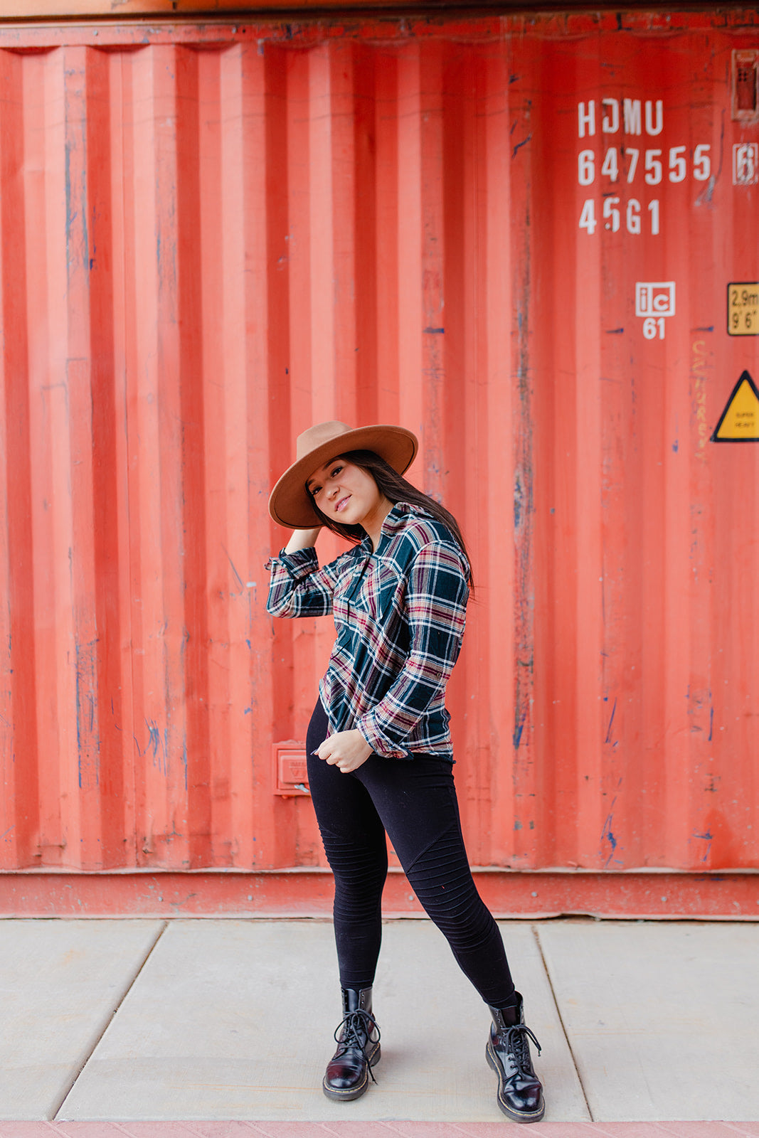 CHAD PLAID TOP