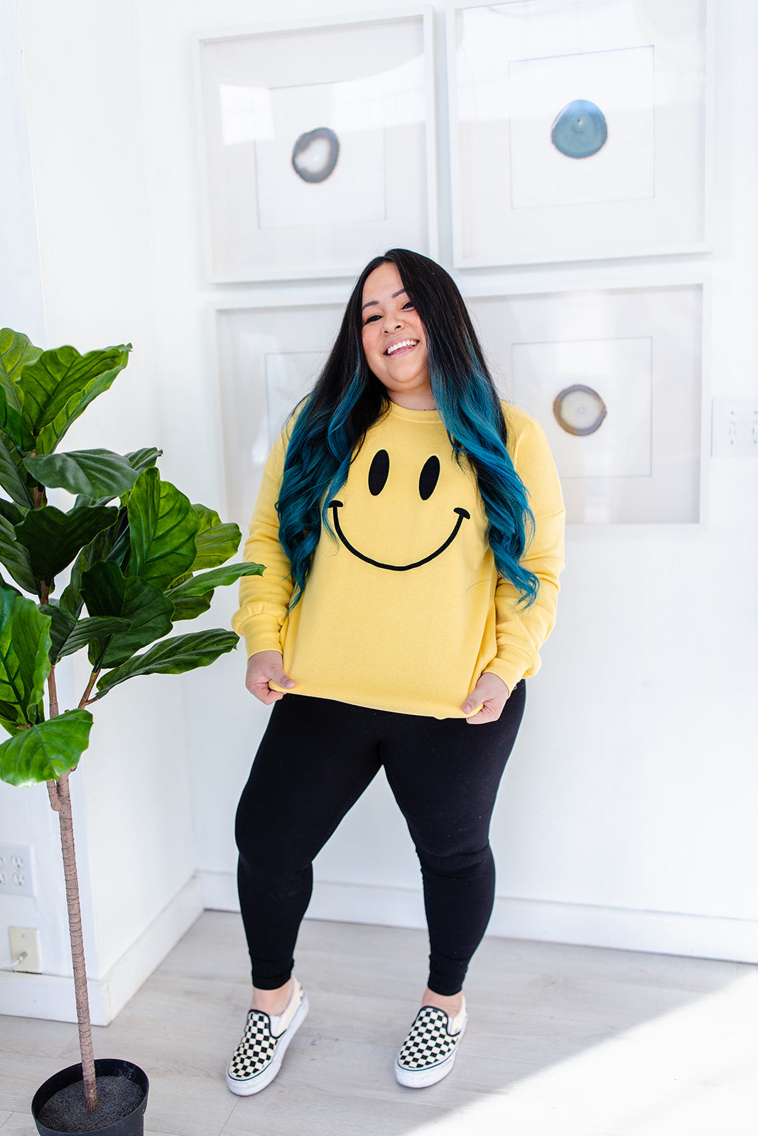 TABY ORIGINAL DESIGN: Smiley Pullover EMBROIDERED*** RESTOCKED***