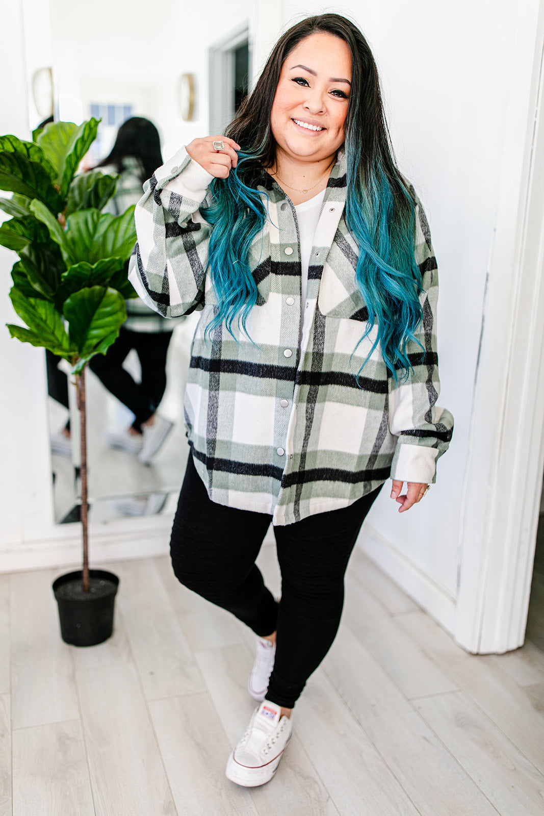 Big On The Internet Jacket In SAGE***