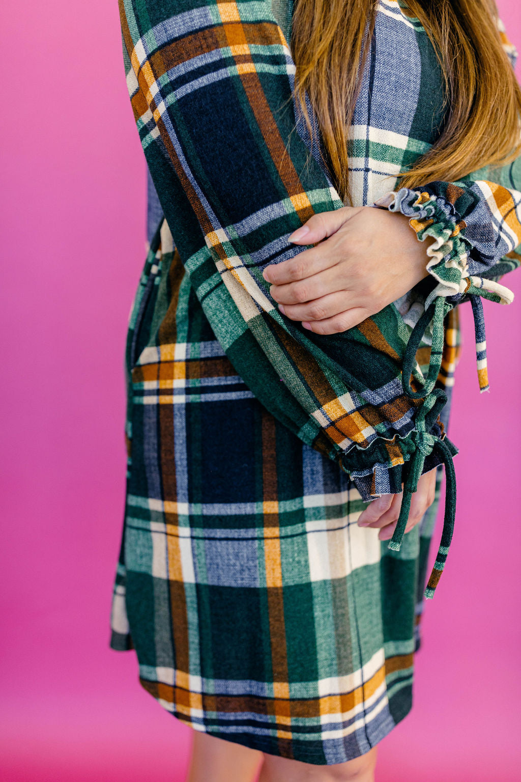 Turning Heads Plaid Dress TABY'S PICK***