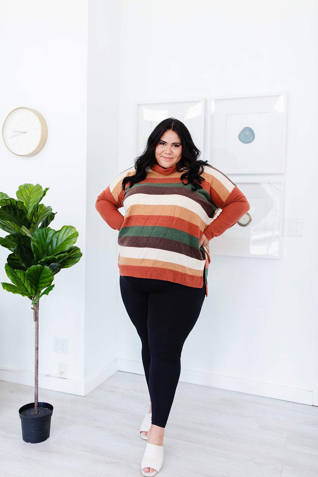 Ericka Funnel Neck Sweater Top