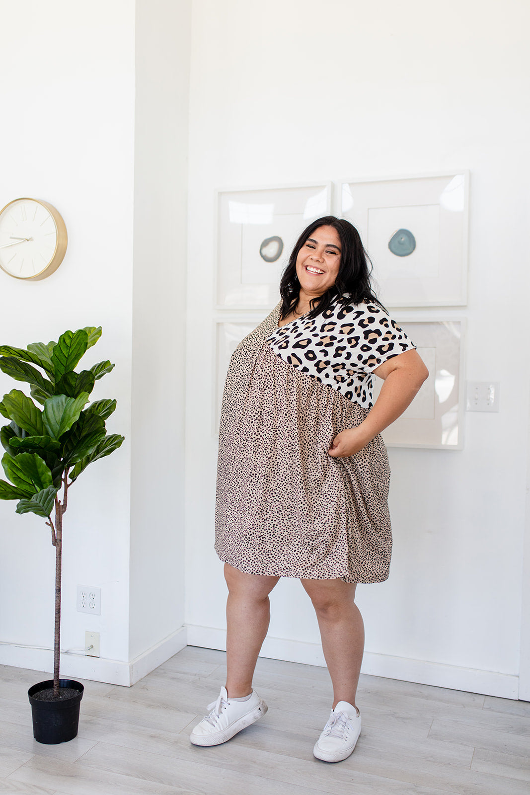 Fiercely Dotty Patchwork Dress BERNIES PICK***