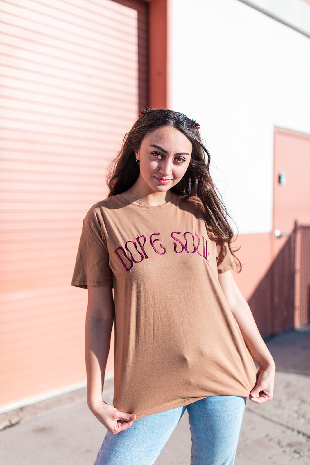 TABY ORIGINAL DESIGN: Dope Soul Tee EMBROIDERED***