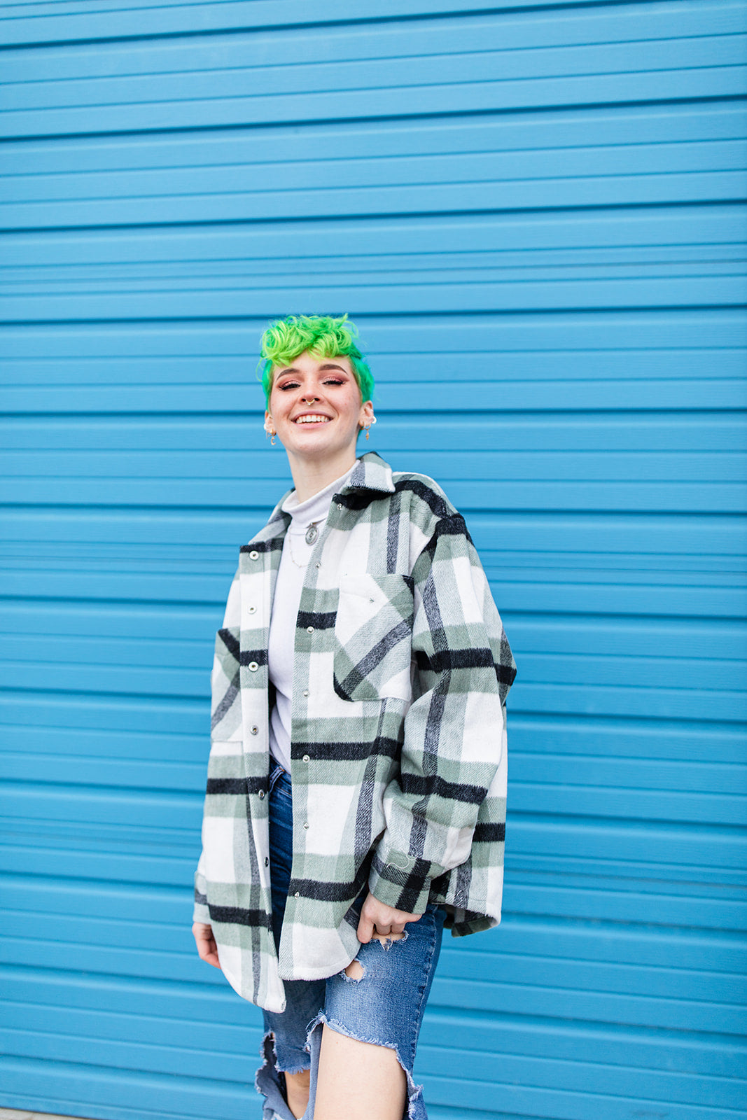 Big On The Internet Jacket In SAGE***