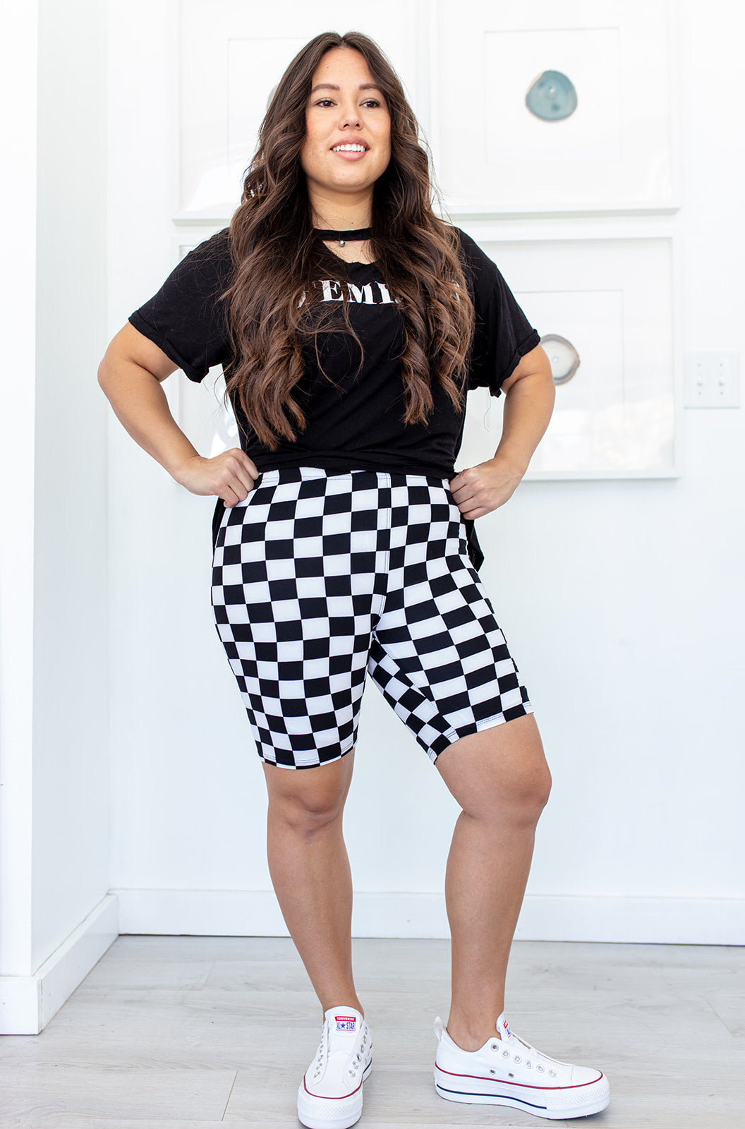 Checkered Biker Shorts RESTOCKED***