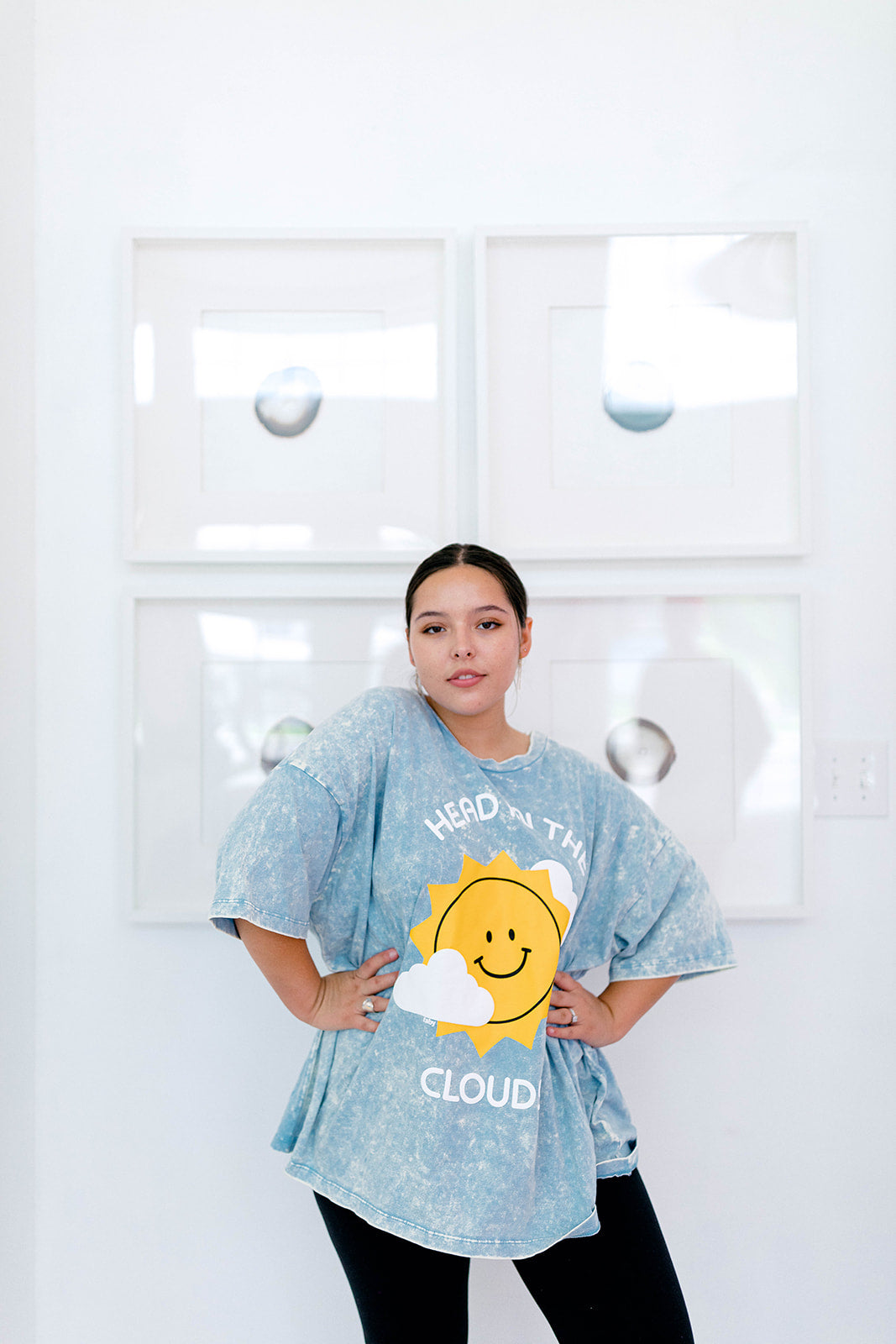 TABY ORIGINAL: Head In The Clouds Top In ICE ACID WASH+EXTREME PUFF***