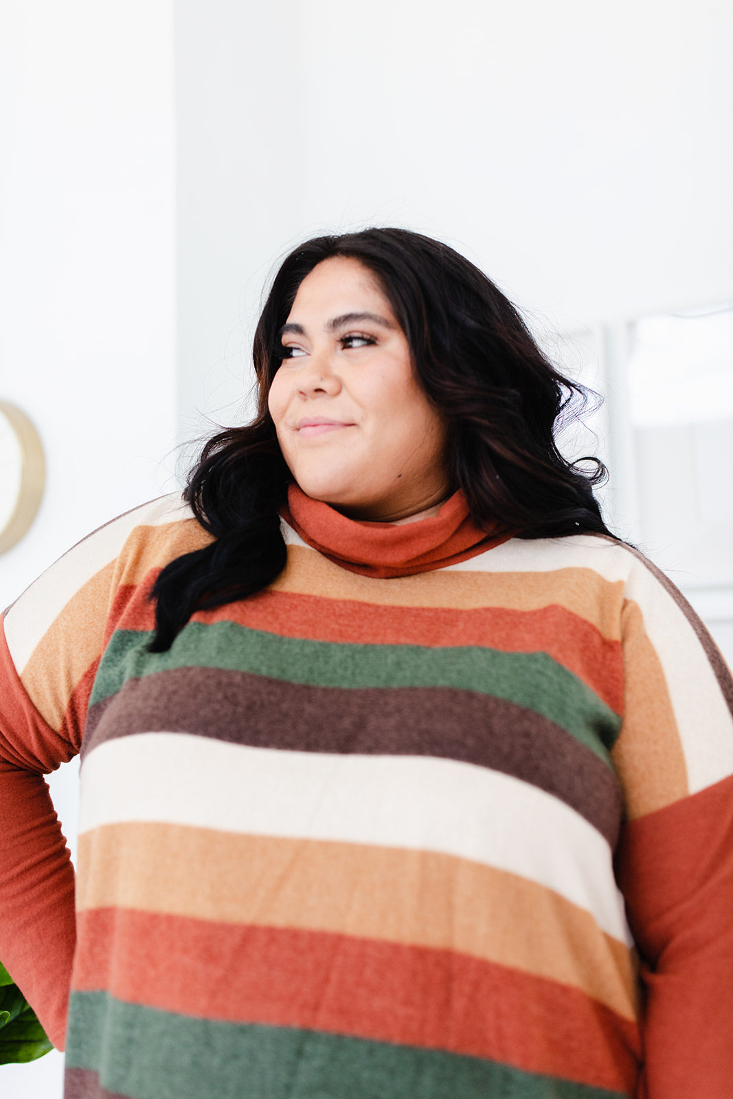 Ericka Funnel Neck Sweater Top