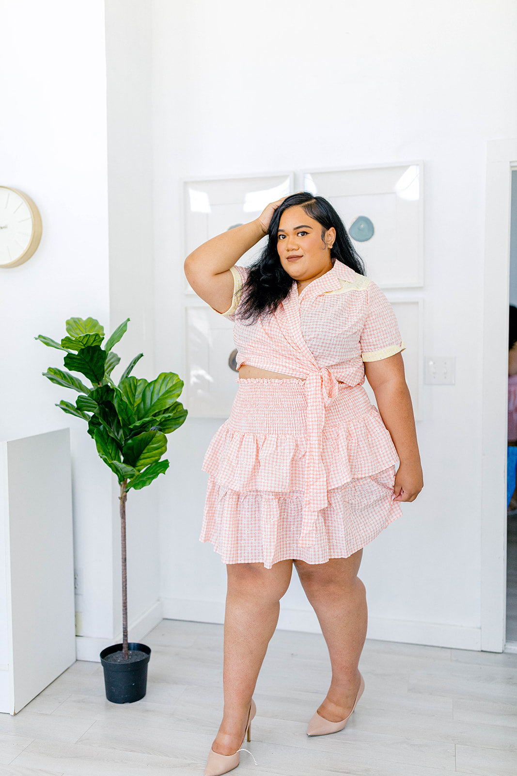 The Cutest Gingham Top Sizes XS-5X!***