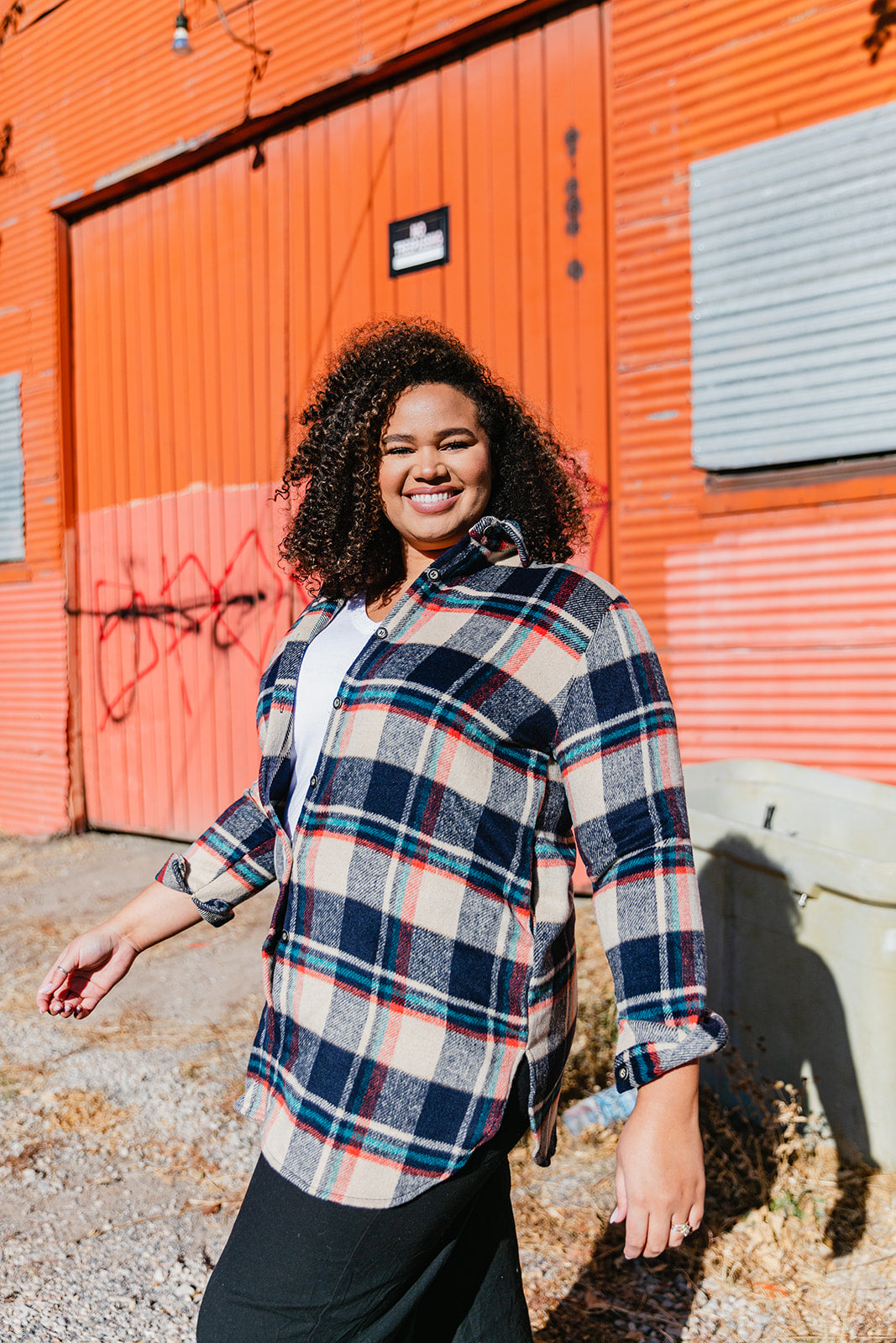 Vagabond Plaid Jacket In TAUPE*** RESTOCKED*** AVAILABLE IN SIZES SMALL-3X!!***