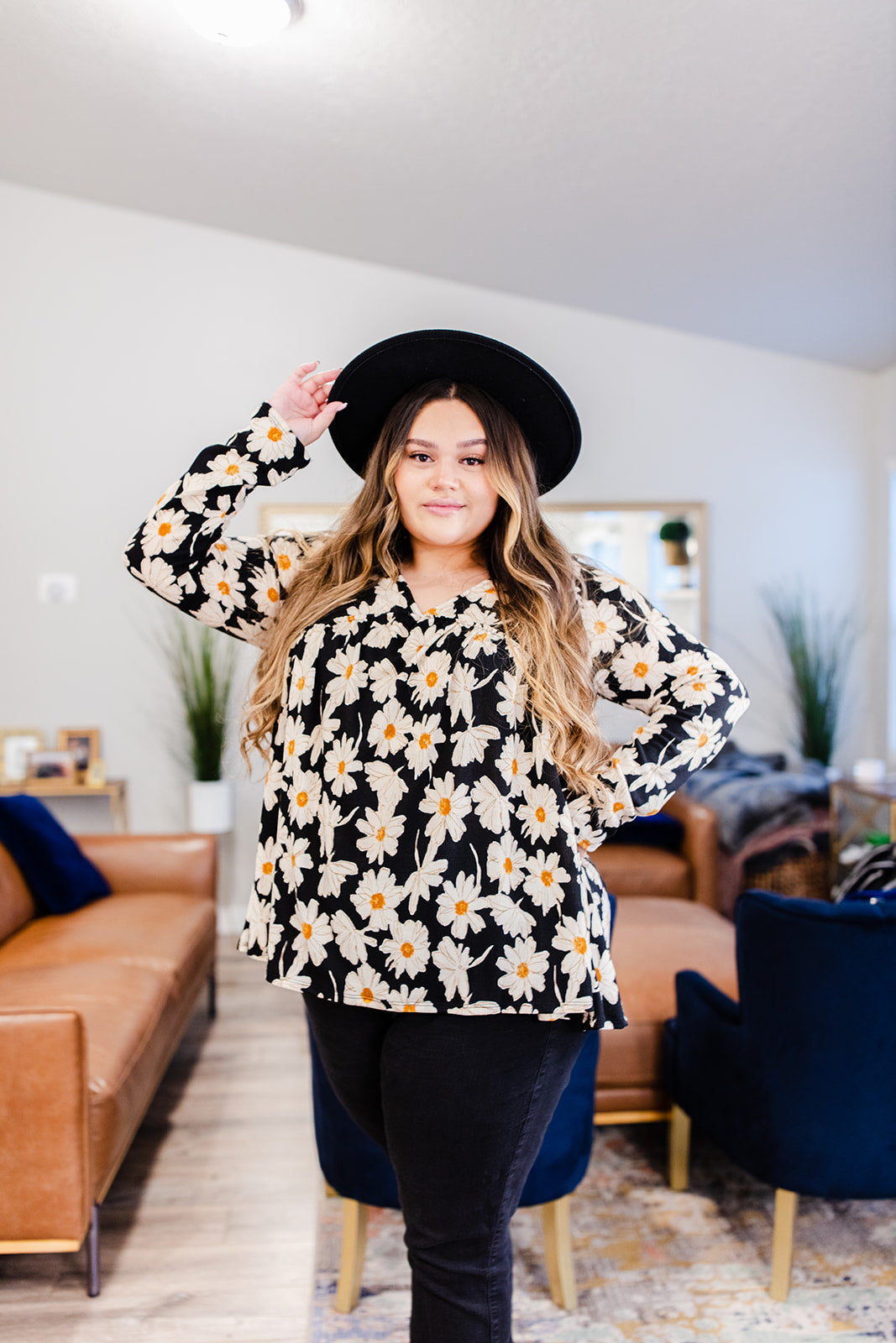 Make No Mistake Floral Top Taby's Pick***