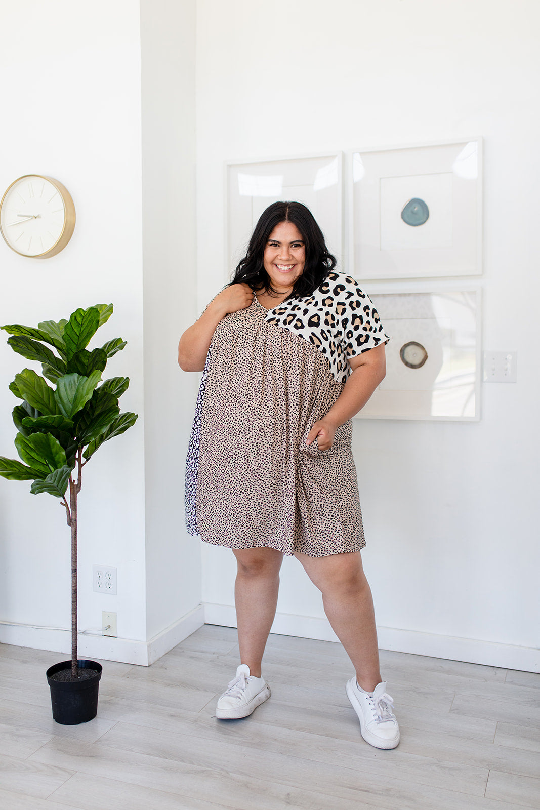 Fiercely Dotty Patchwork Dress BERNIES PICK***