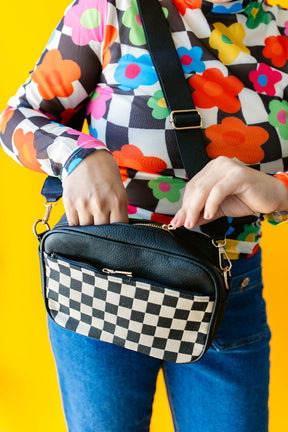 Checkered Camera Bag
