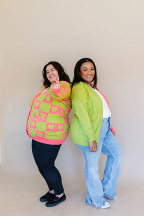 TABY ORIGINAL: Radical Self Love Cardigan In CACTUS KISS*** Sizes XS-5X!***