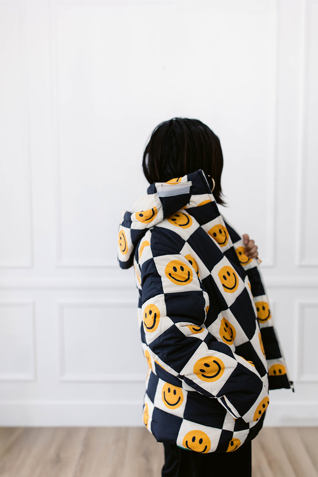 TABY ORIGINAL: Happily Checked Out Puffer Coat In Sizes XS-5X!***