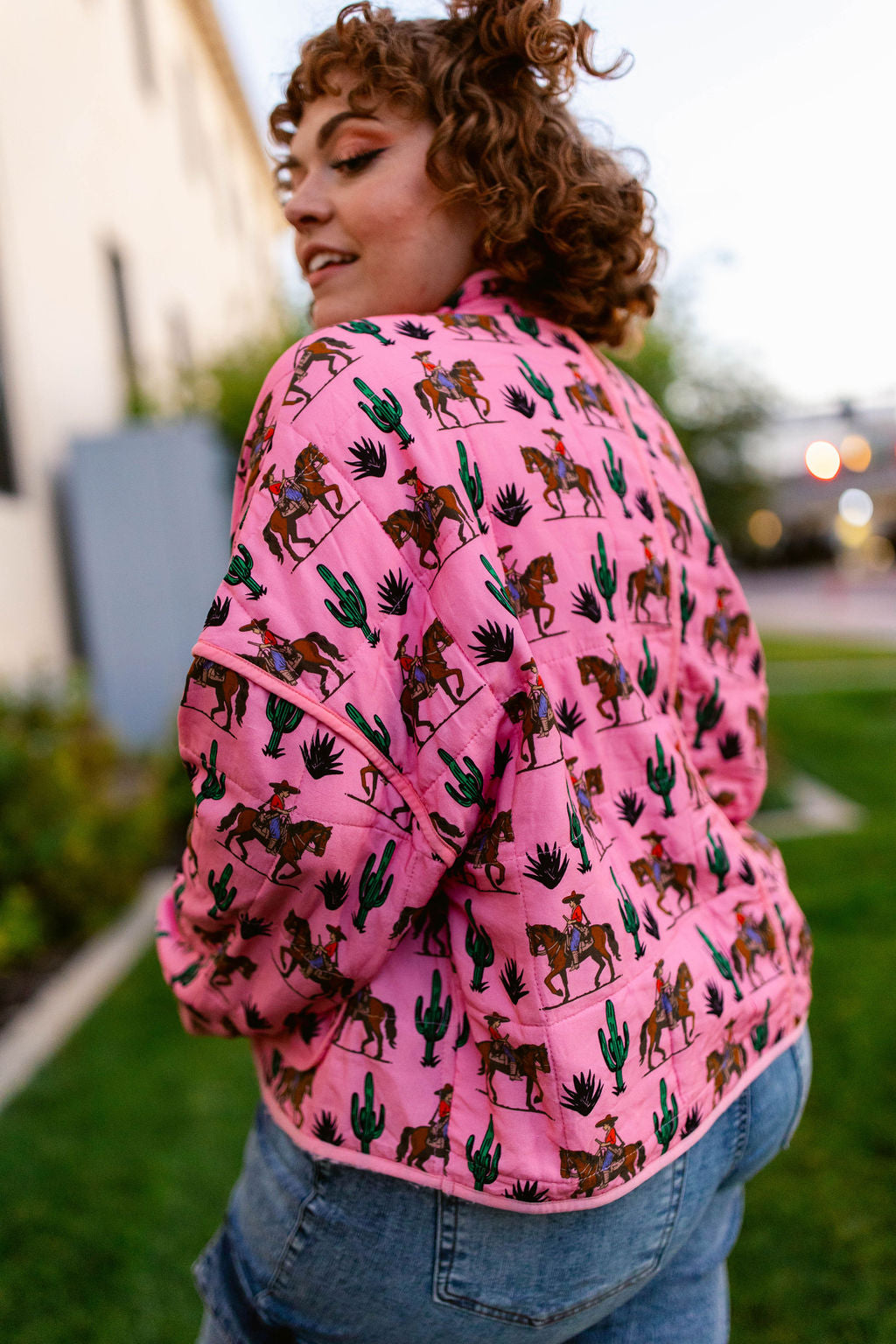 TABY ORIGINAL: Rebel Rose Quilted Jacket In Sizes XS-5X!** PREORDER***