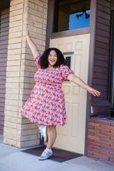 TABY ORIGINAL: Rebel Rose Dress (XS-5X)***