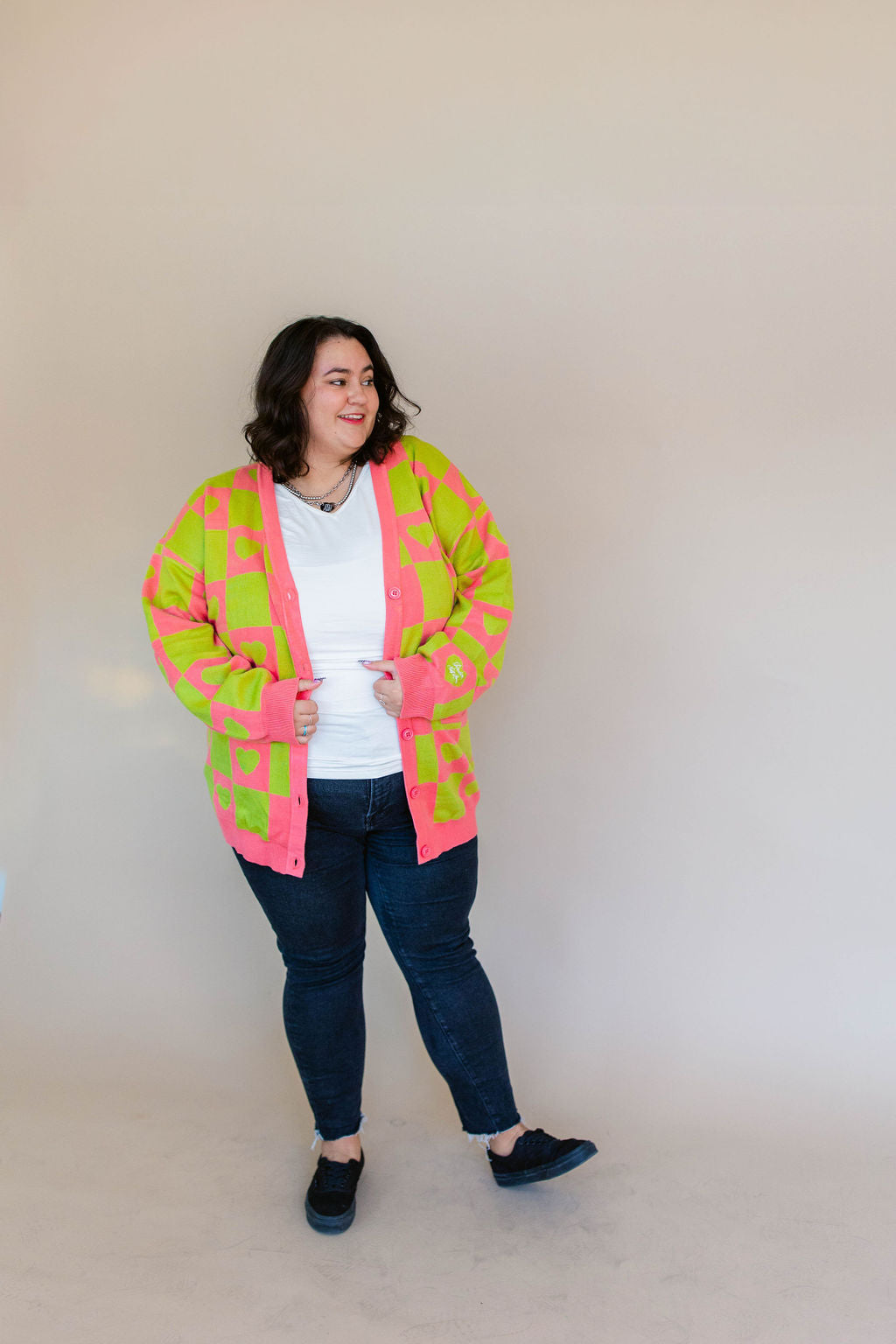 TABY ORIGINAL: Radical Self Love Cardigan In CACTUS KISS*** Sizes XS-5X!***