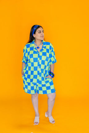 TABY ORIGINAL: Check Me Out 3 Piece Plissé Set (XS-5X)