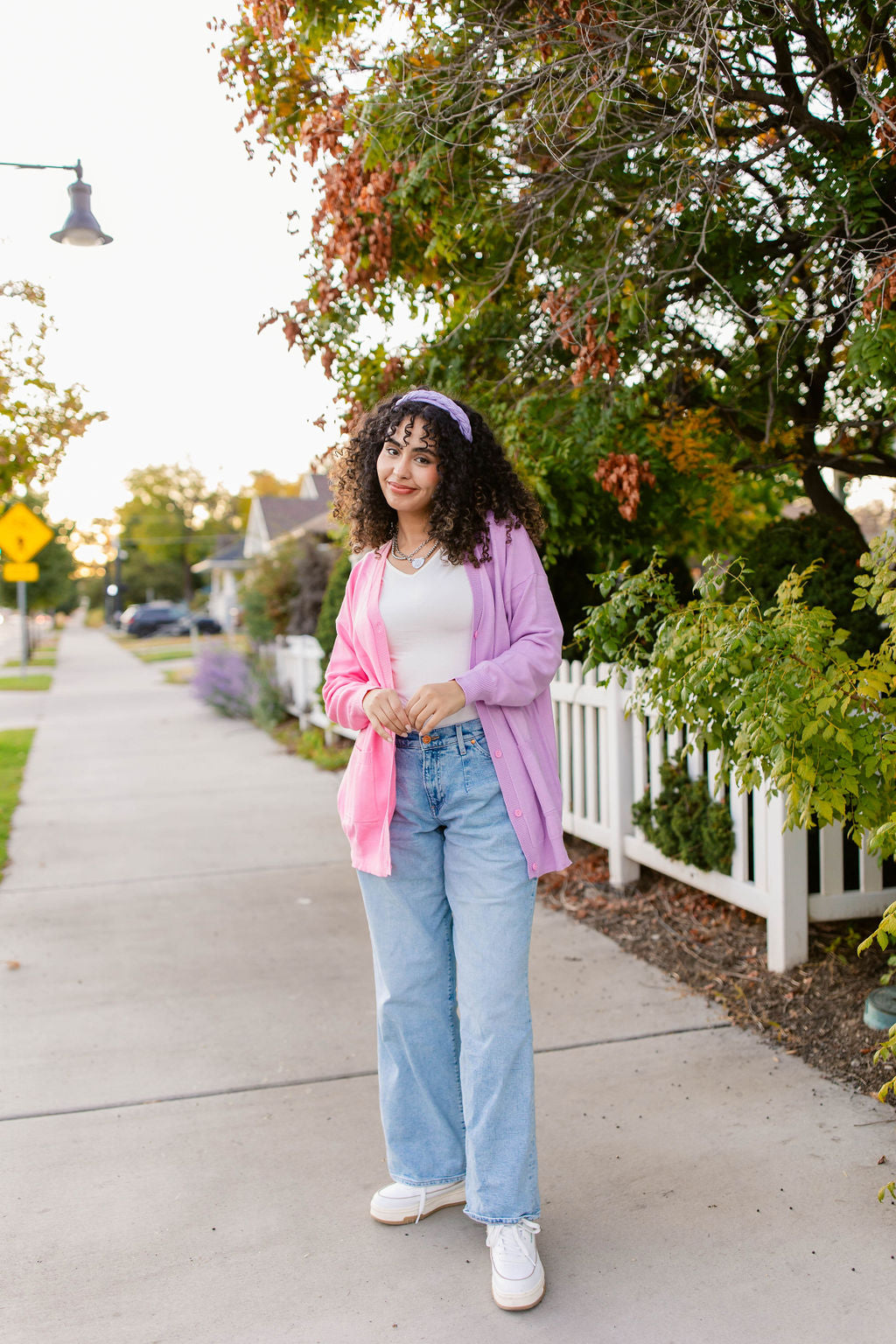 TABY ORIGINAL: The Yin To My Yang Cardigan In LAVENDER & PINK** In Sizes XS-5X!***