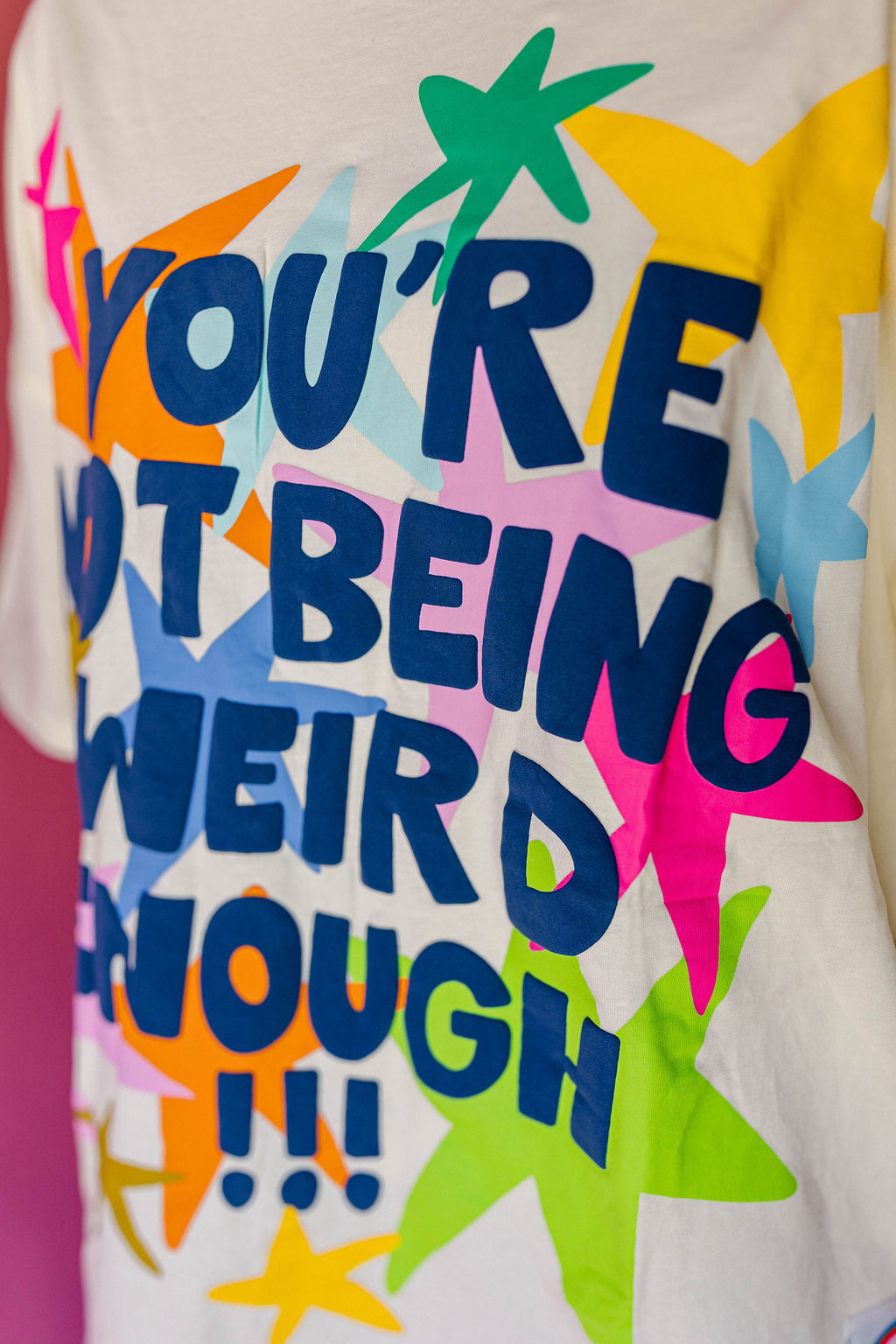 TABY ORIGINAL: You're Not Being Weird Enough Boxy Tee in sizes XS-5X*** PREORDER***