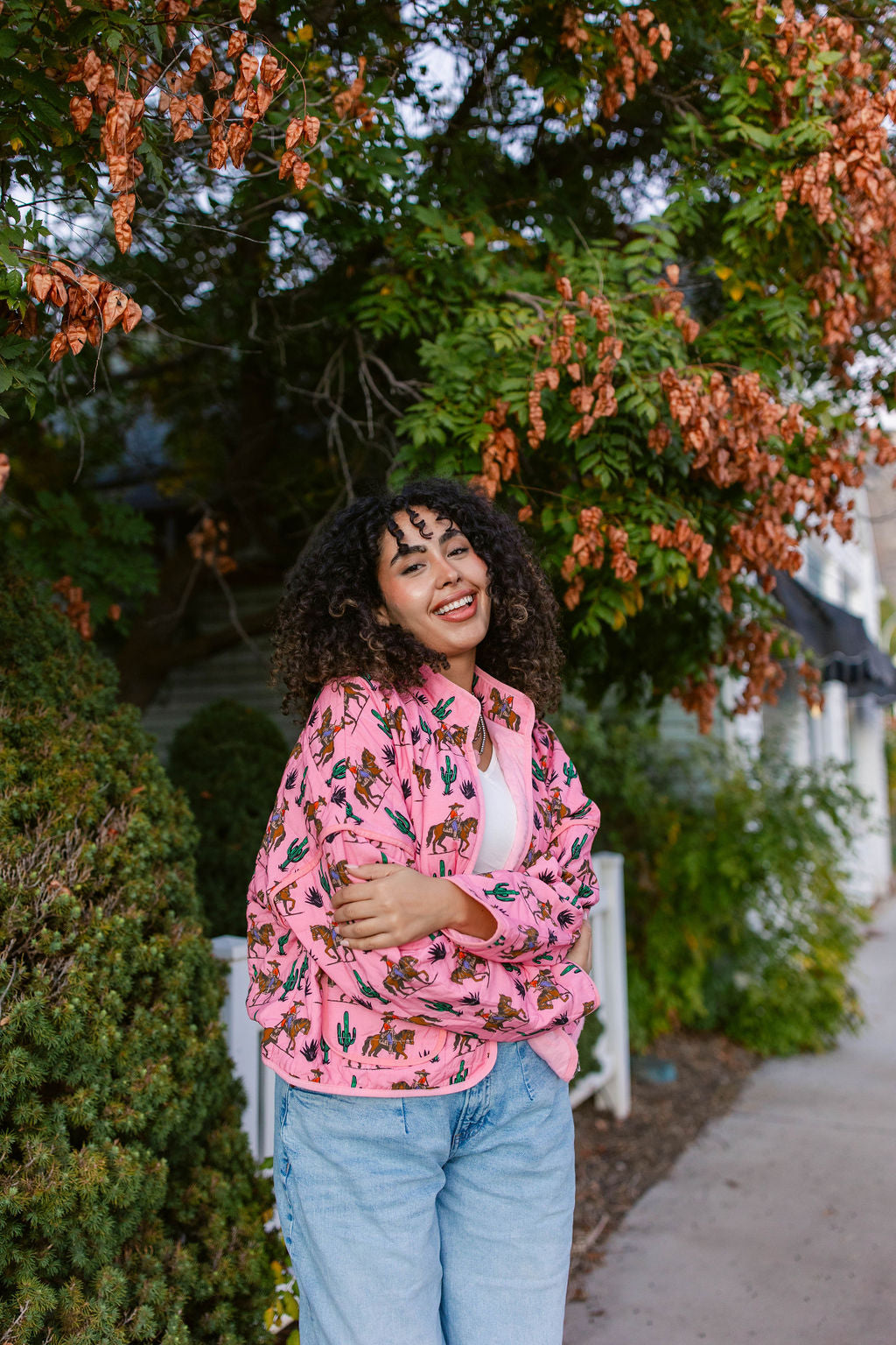TABY ORIGINAL: Rebel Rose Quilted Jacket In Sizes XS-5X!** PREORDER***