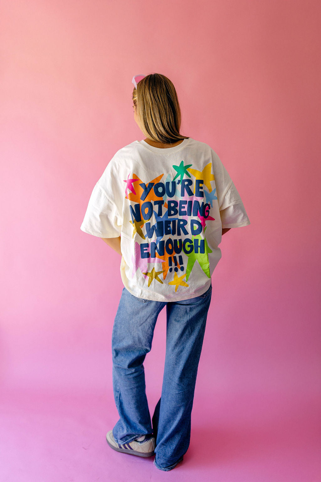 TABY ORIGINAL: You're Not Being Weird Enough Boxy Tee in sizes XS-5X*** PREORDER***