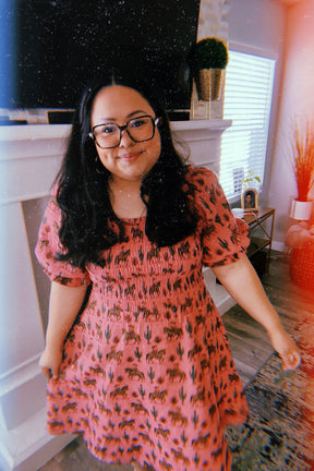 TABY ORIGINAL: Soldadera Rebel Rose Dress (XS-5X)** PREORDER PRICING***