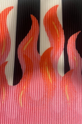 TABY ORIGINAL: Pretty In Flames Skirt Plisse Set in Sizes XS-5X** PREORDER***