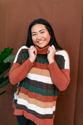 Ericka Funnel Neck Sweater Top