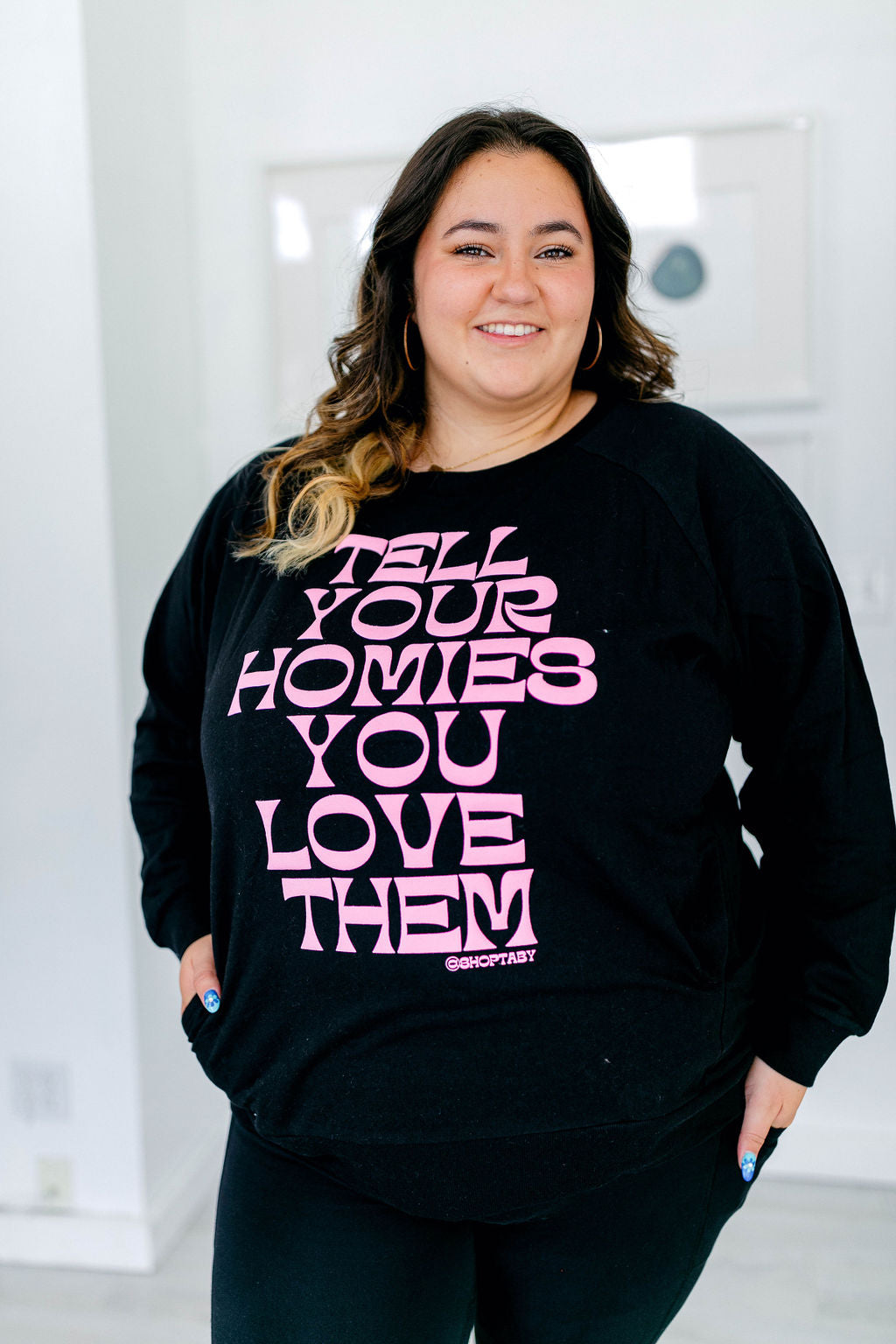 TABY ORIGINAL DESIGN: Tell Your Homies You Love Them SET*** PUFF*** In BLACK***
