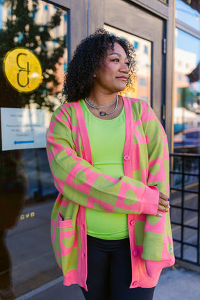 TABY ORIGINAL: Radical Self Love Cardigan In CACTUS KISS*** Sizes XS-5X!***