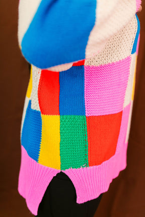 TABY ORIGINAL: Mixed Signals Color Blocking Sweater*** Sizes XS-5X!*** PREORDER PROMO***