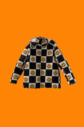 TABY ORIGINAL: Happily Checked Out Puffer Coat In Sizes XS-5X!** PREORDER***