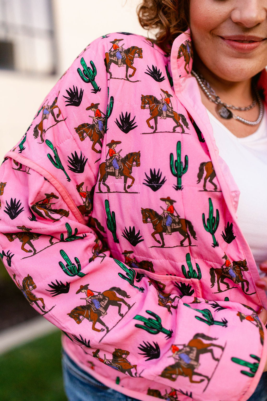TABY ORIGINAL: Rebel Rose Quilted Jacket In Sizes XS-5X!** PREORDER***
